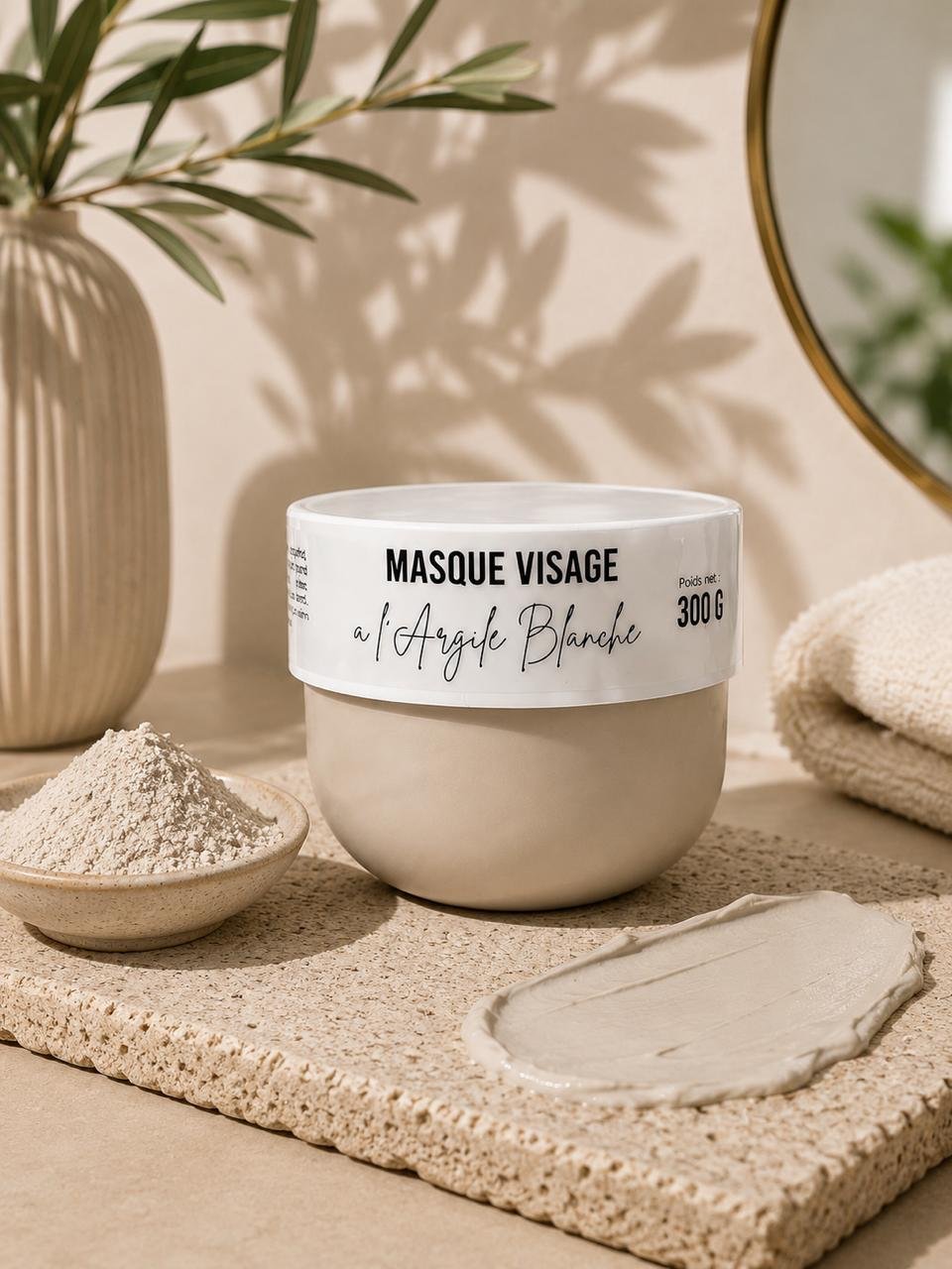 Masque Visage Argile Blanche
