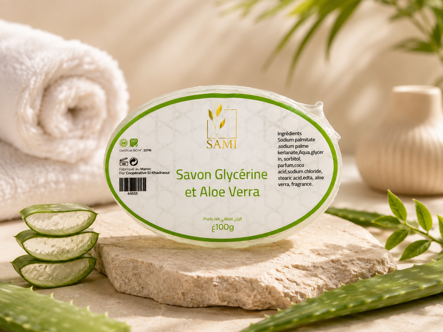 Savon glycérine et aloe vera
